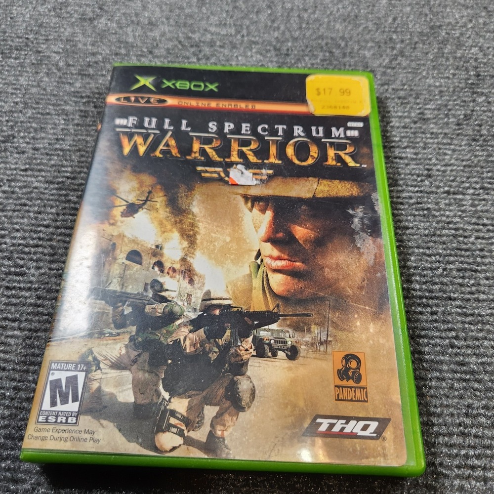 Full Spectrum Warrior - Microsoft Xbox Not Tested